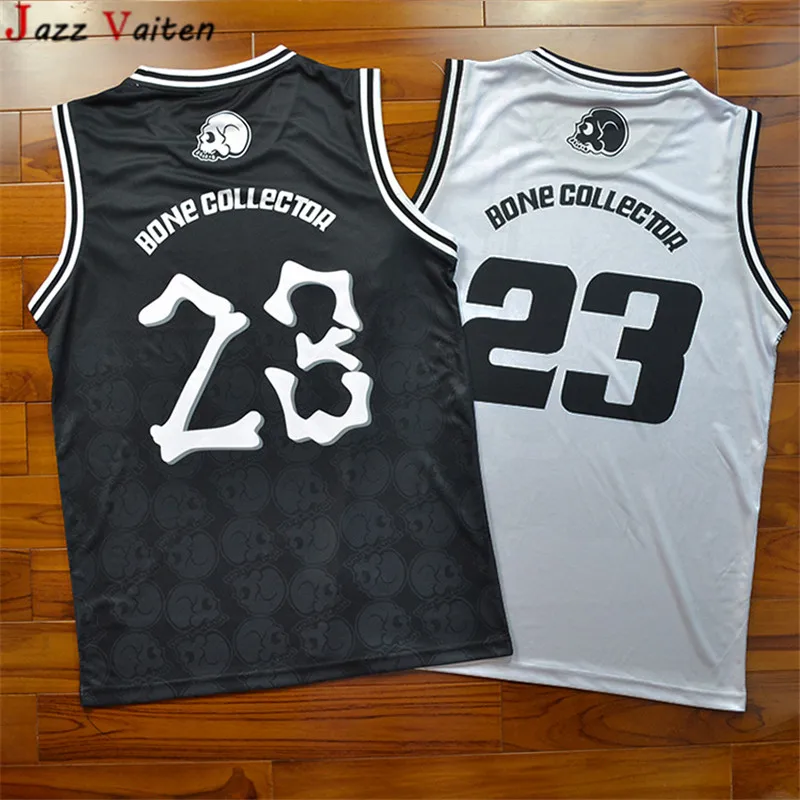 Новоприбывшие мужские баскетбольные майки Shohoku Bone collector 23 # Уличные футболки в стиле хип-хоп, топы с теплопередающей печатью