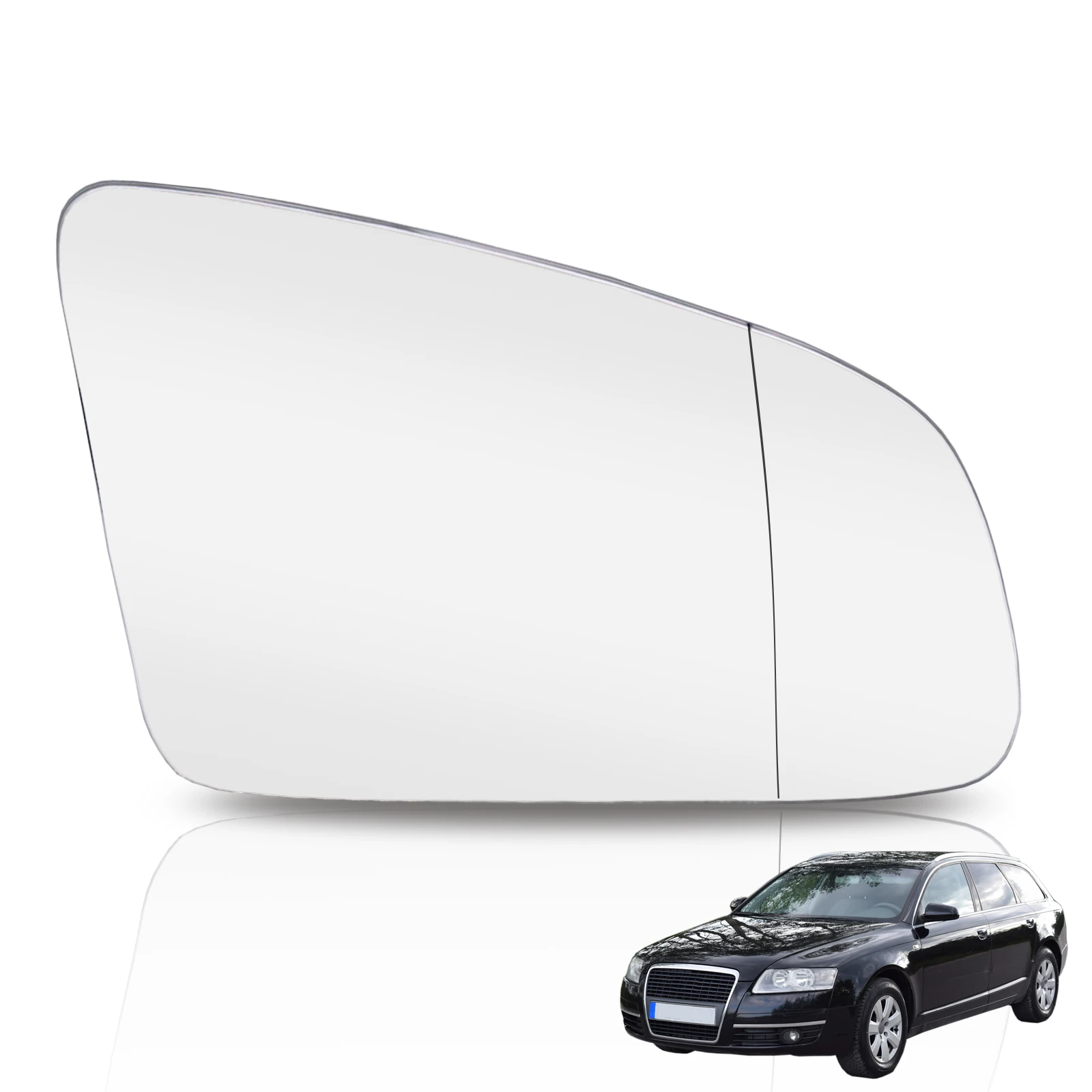Правое Боковое Зеркало Заднего Вида Автомобиля Стекло Зеркала заднего Вида С Клеевым Покрытием Для Audi A3 8P A4 B6 B7 A6 C6 4F 2005-2008